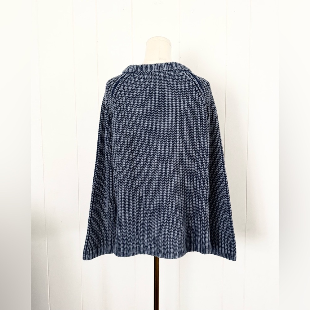 Demylee Tyler Textured Knit Oversized Sweater Size XS Washed Blue - Picture 2 of 6
